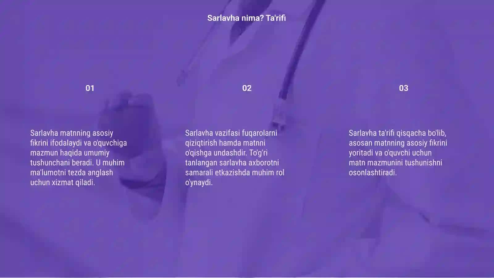 Sarlavha tushunchasi va vazifasi 3
