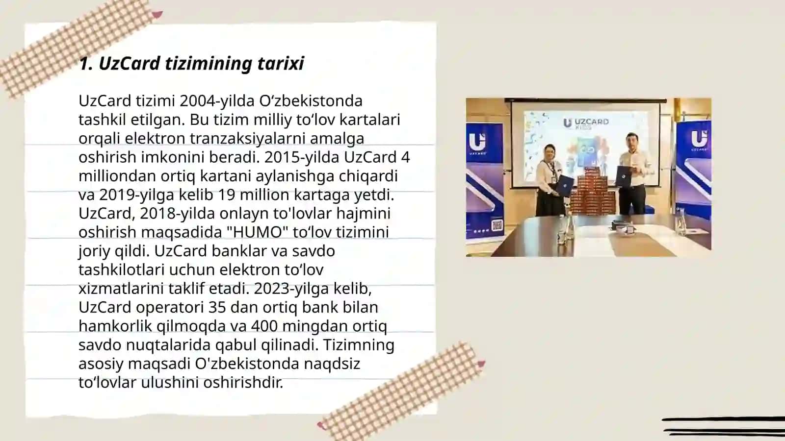 UzCard to'lov kartalari turlari 3