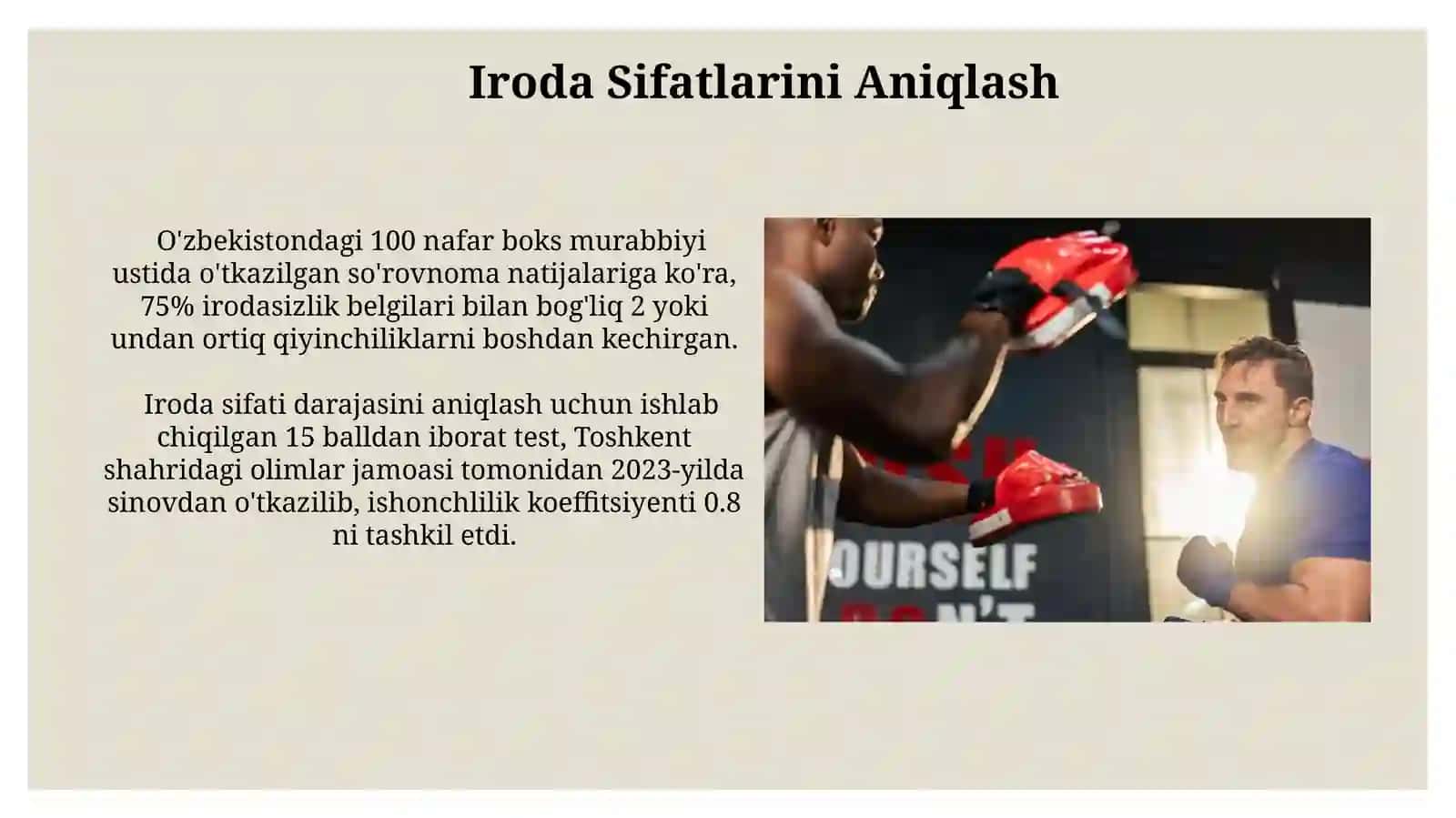 Iroda Sifatlarini Aniqlash 3