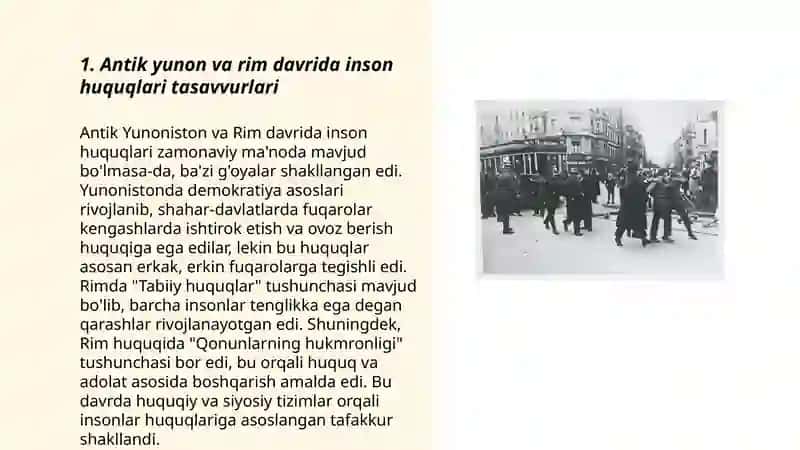 Inson huquqining rivojlanish tarixi 3