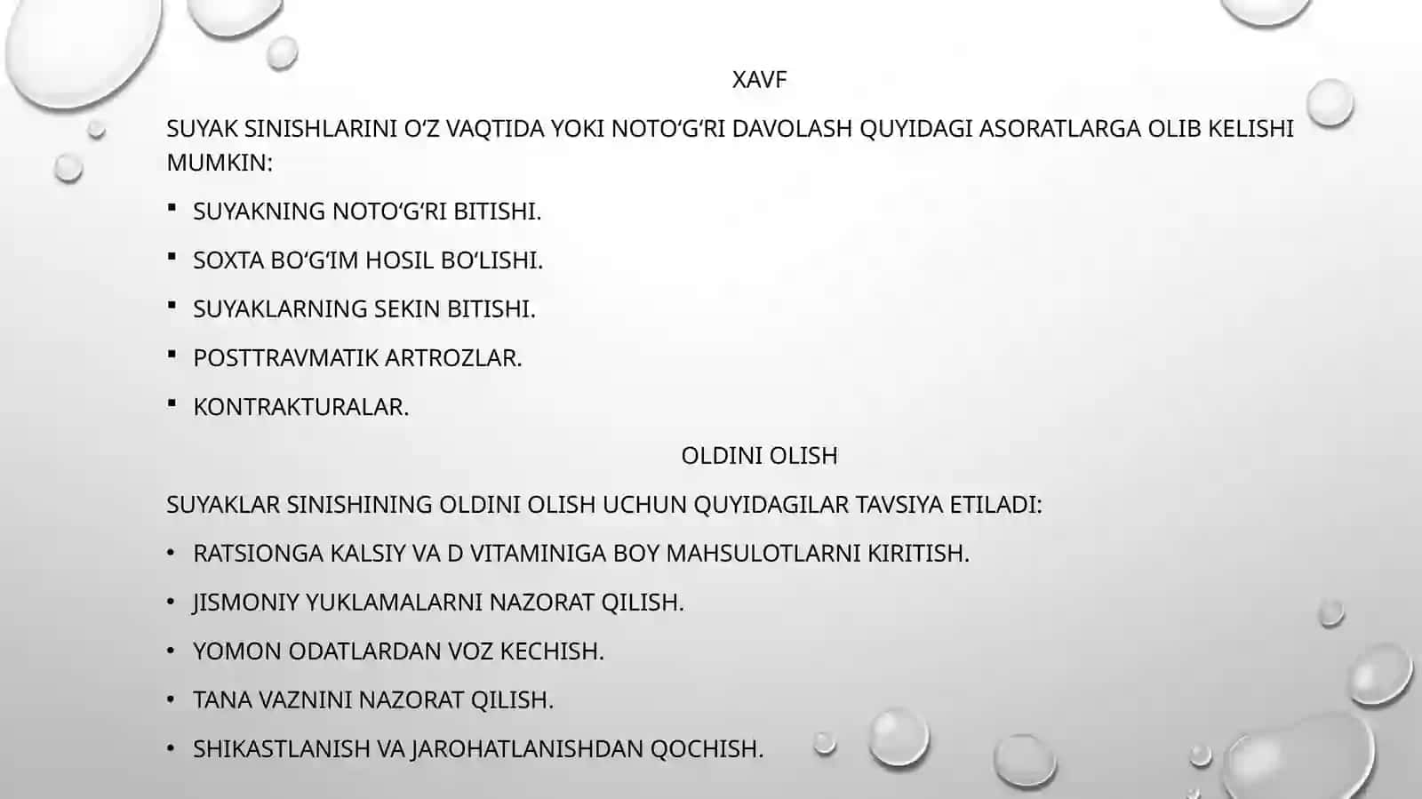 Suyaklarsinishinidavolashning yangi usullari 3