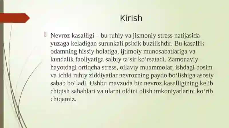 Nevrozkasalliginingkelibchiqishsabablari 3