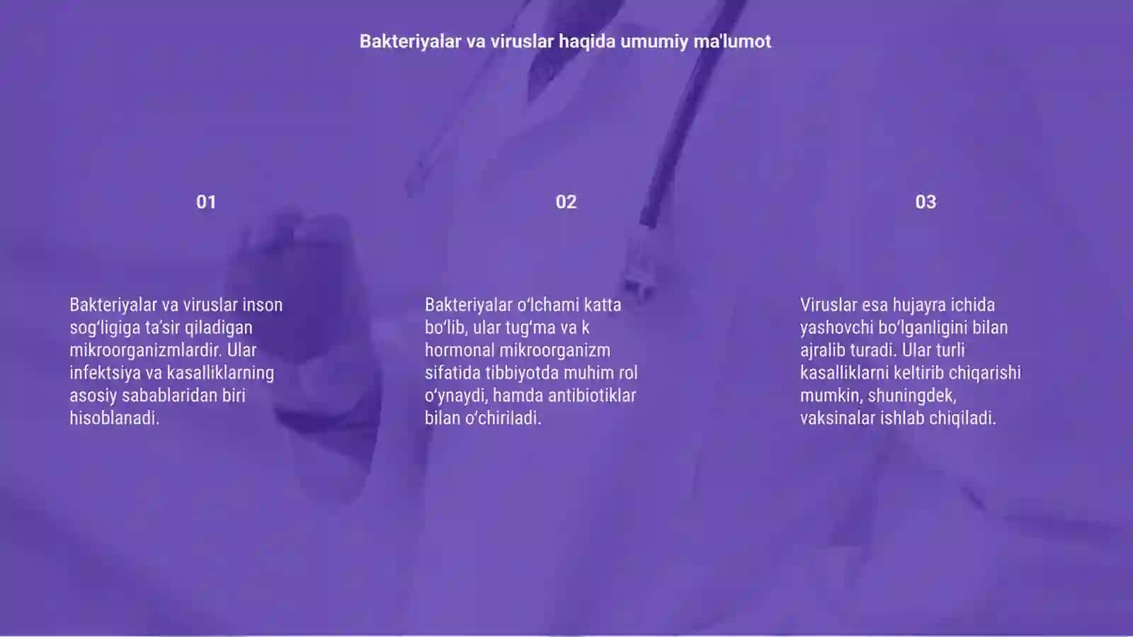Bakteriya va viruslarning tibbiyotdagi ahamiyati 3