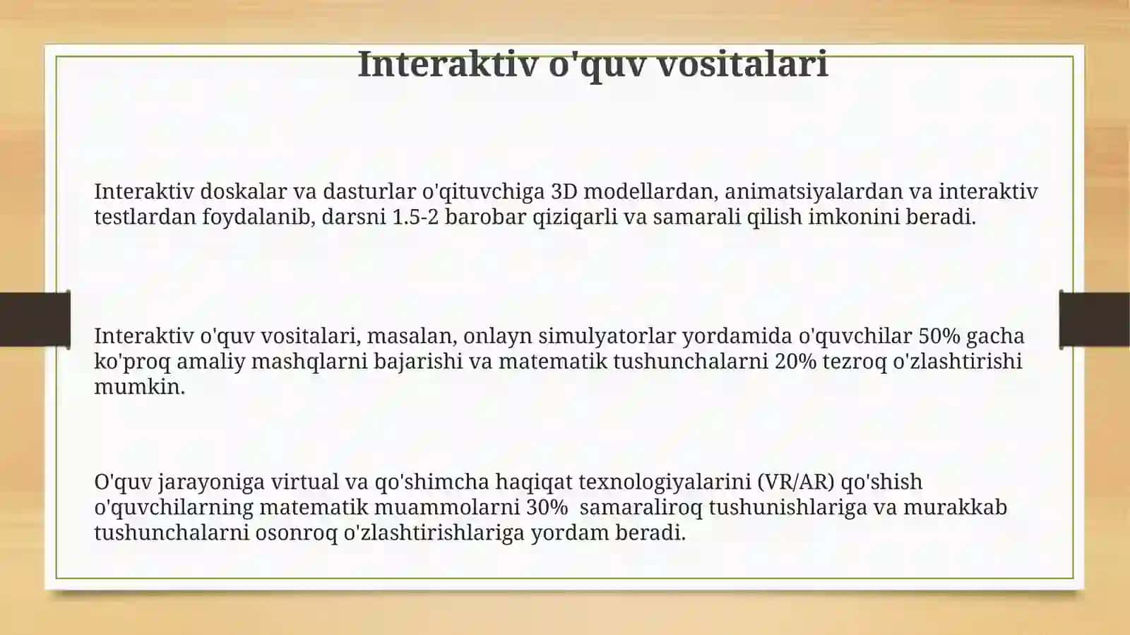 Interaktiv o'quv vositalari 3
