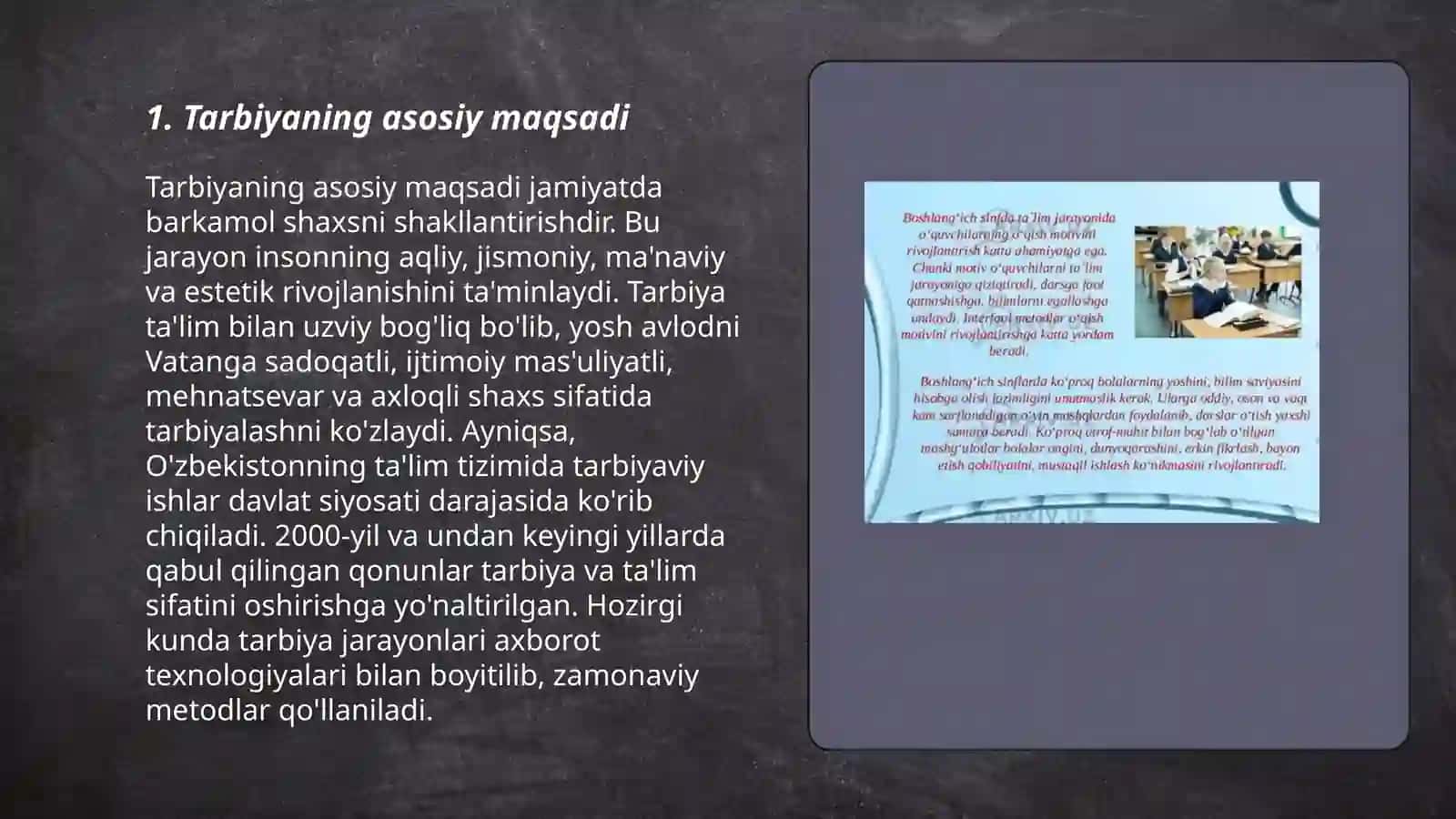 Tarbiyasi jarayonining mohiyati va mazmuni 3