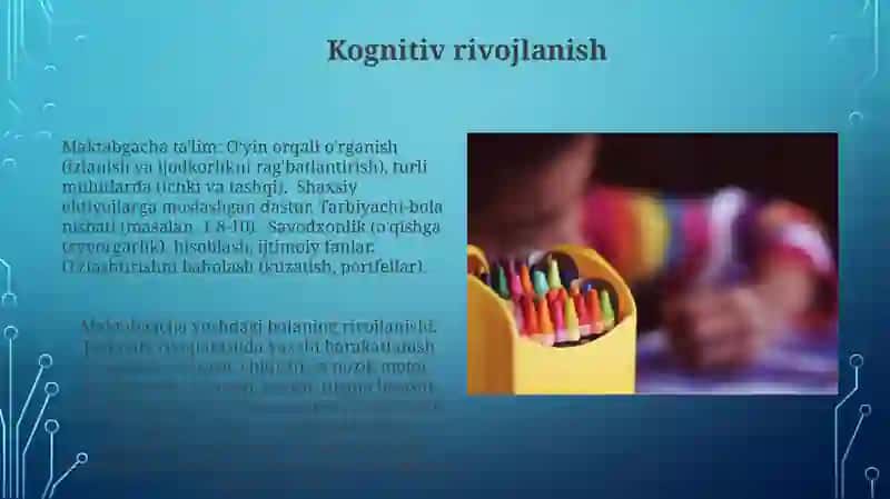 Kognitiv rivojlanish 3