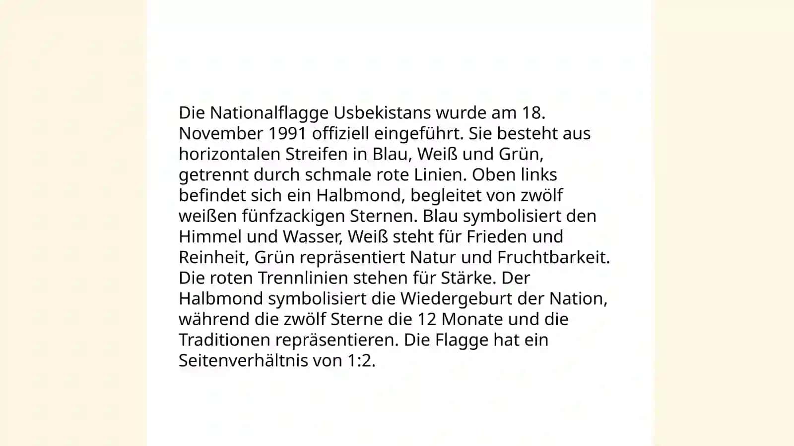 Nationale Symbole Usbekistans 3