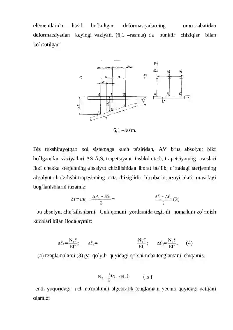Statik aniqmas masalalar 3