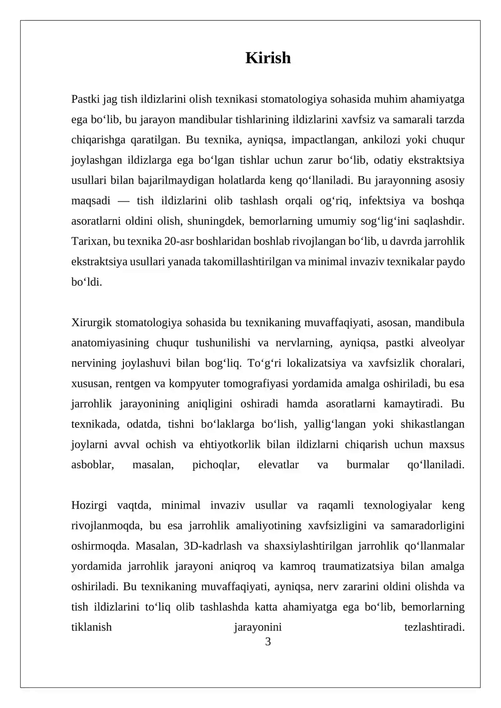 Pastki jag tish ildizlarini olish texnikasi 3