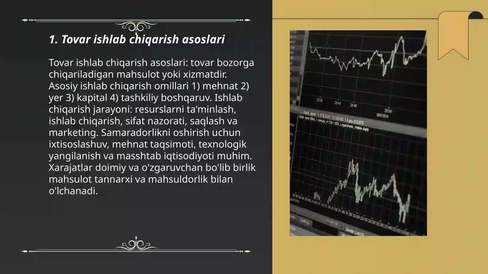 Tovar ishlab chiqarish asoslari 3