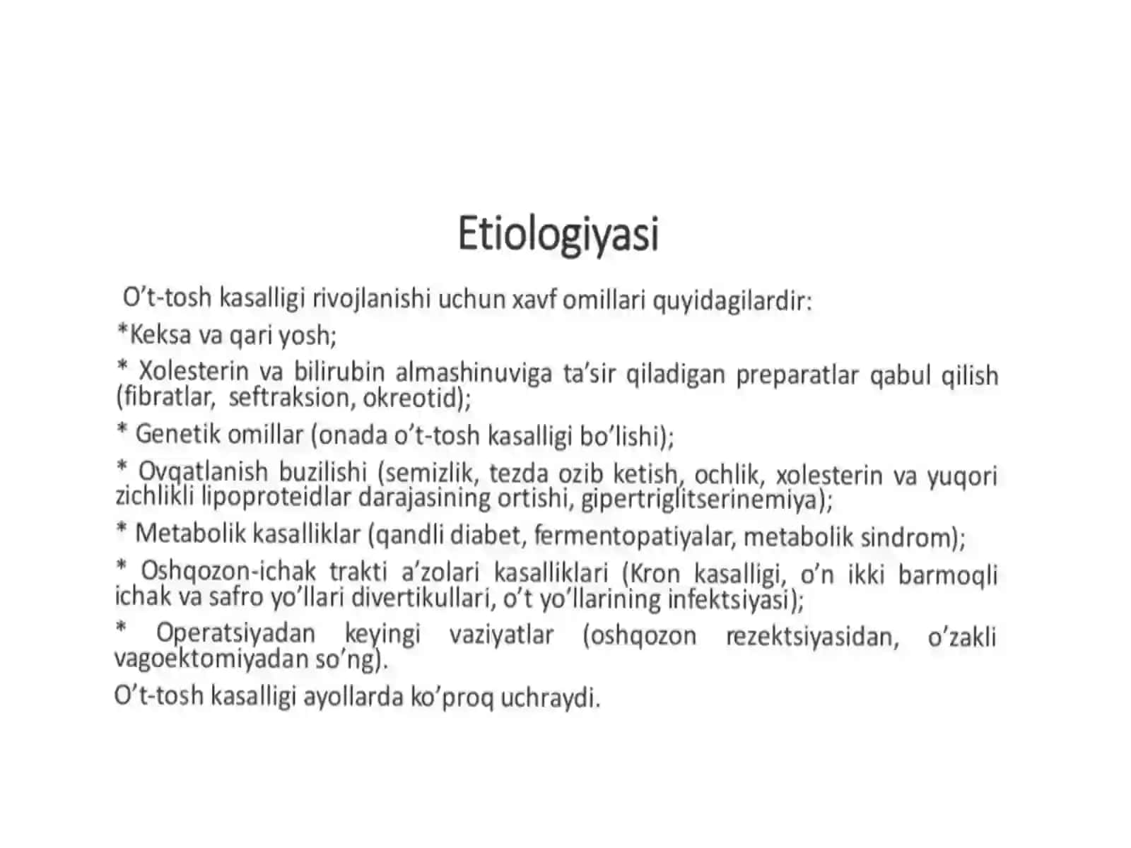 oʻt tosh kasalliklari 3