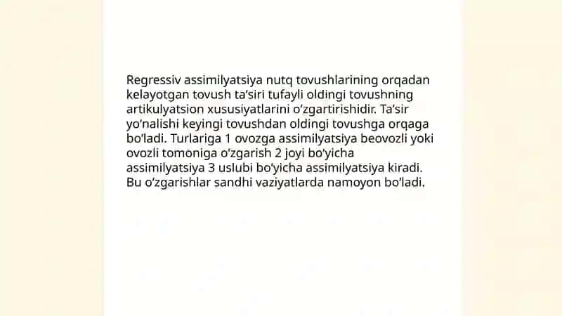 Nutq tovushlarining fonetik oʻzgarishlari 3