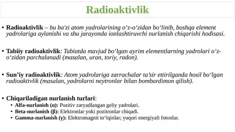 Yadro reaksiyalari 3