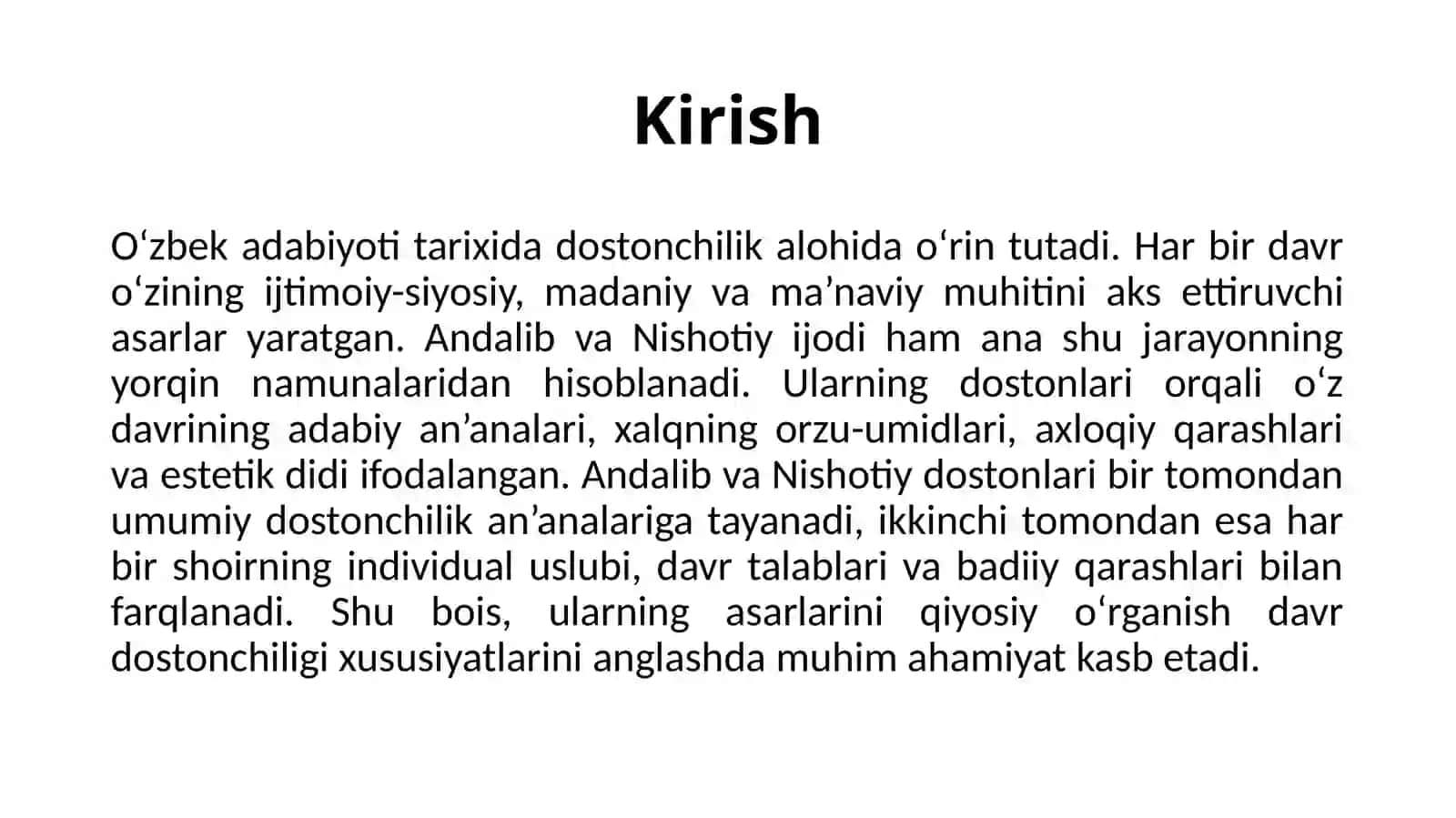 Andalib va Nishotiy dostonlari 3