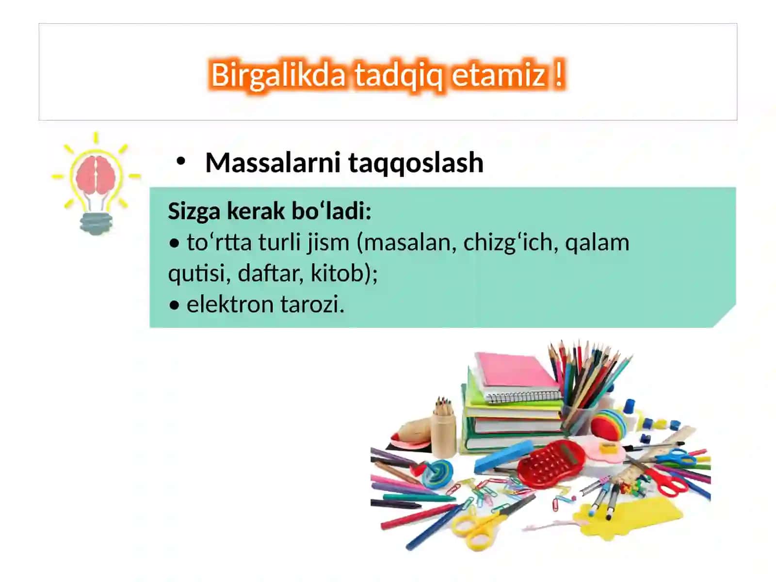 Massa, og‘irlik va qavitatsiya kuchi 3