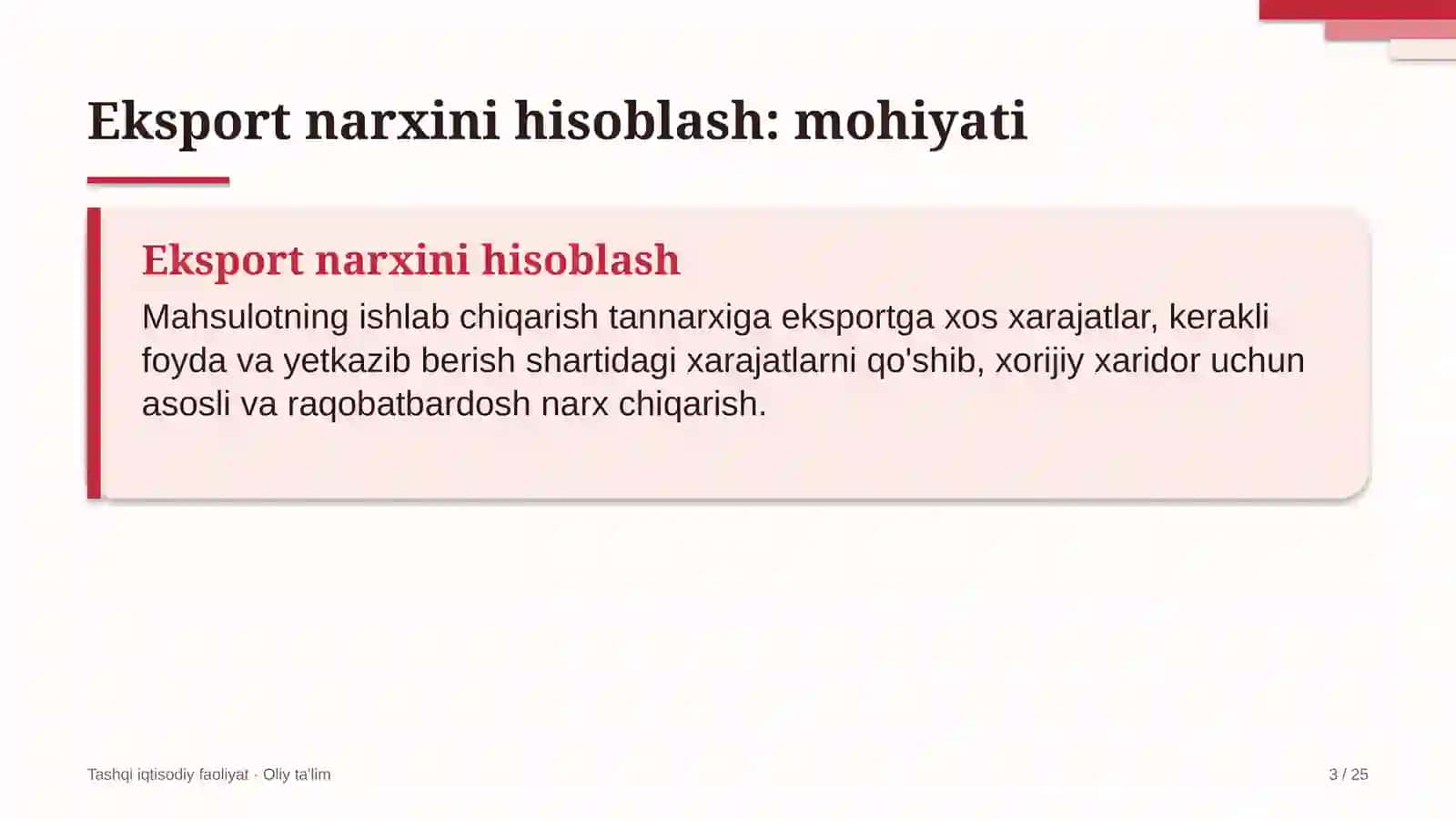 avtomobil yuvish shoxobchalarida eksport narxini hisoblash 4856 3