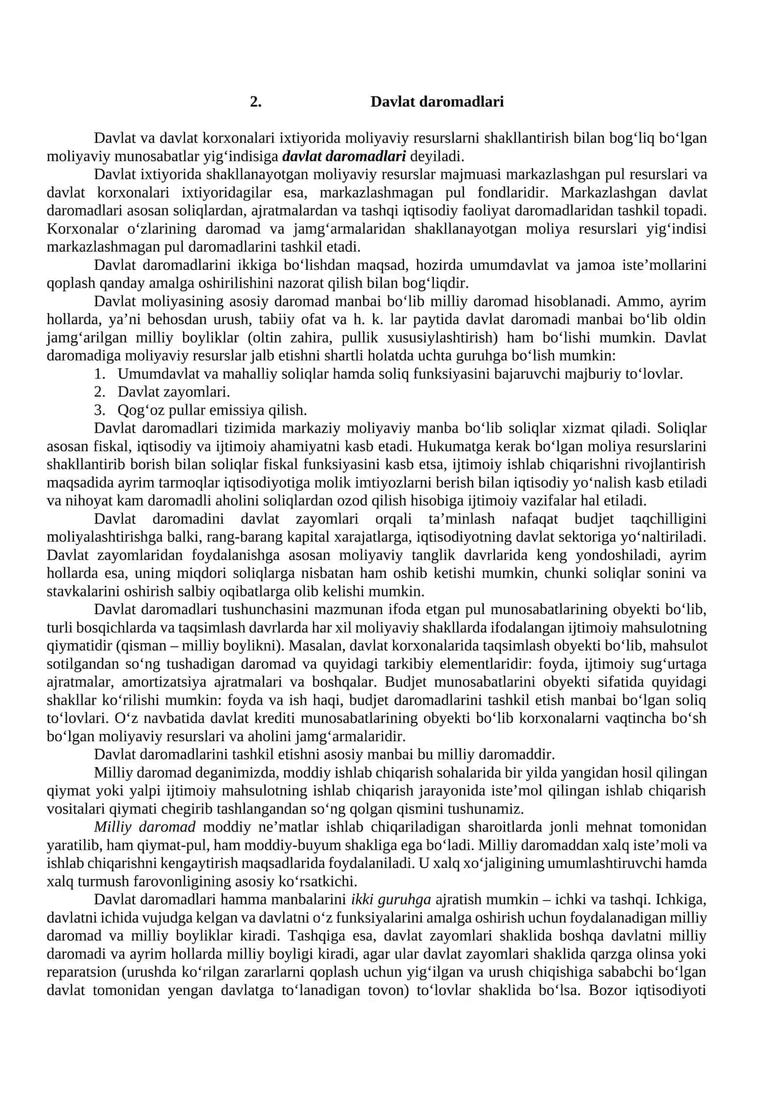 Davlat moliyasi va uning bo‘g‘inlari 3