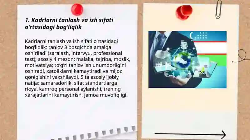 Inson resurslarining tashkilot ish sifatiga ta'siri 3