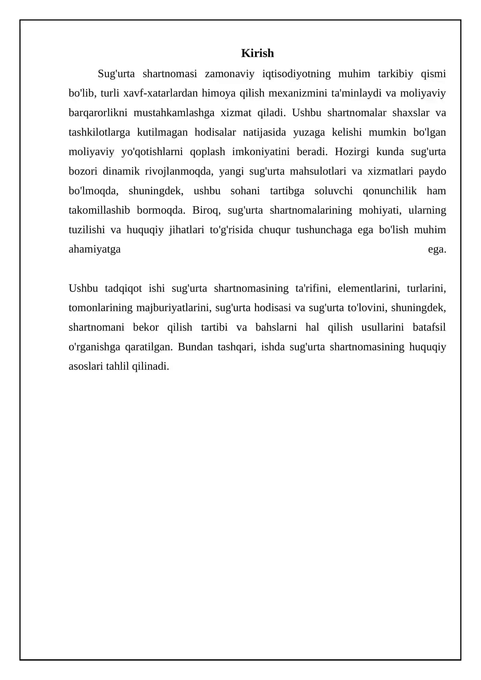 Sug'urta Shartnomasi 3