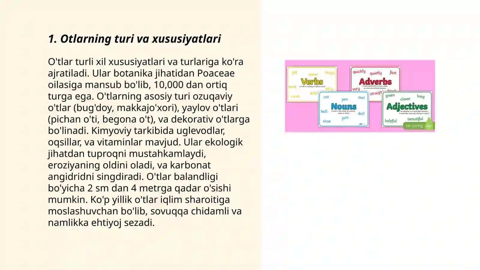 Otlarning turi va xususiyatlari 3