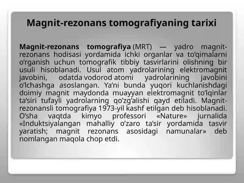 MAGNIT-REZONANS TOMOGRAFIYANING FIZIK ASOSLARI 3