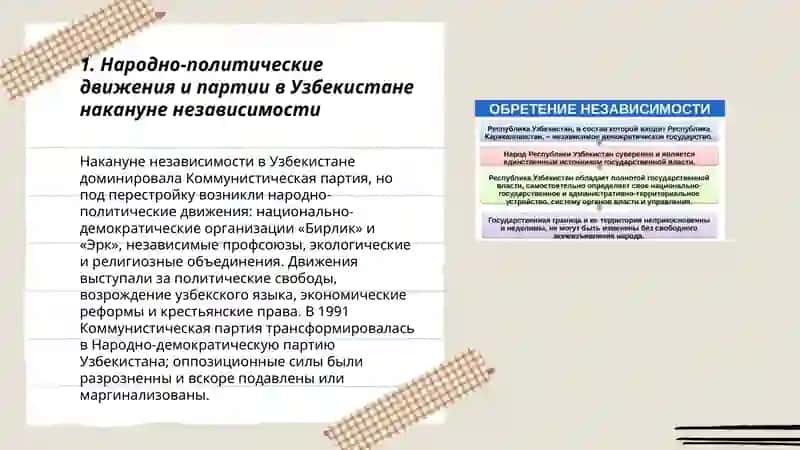 Общественно-политические процессы в Узбекистане на кануне независимости 3