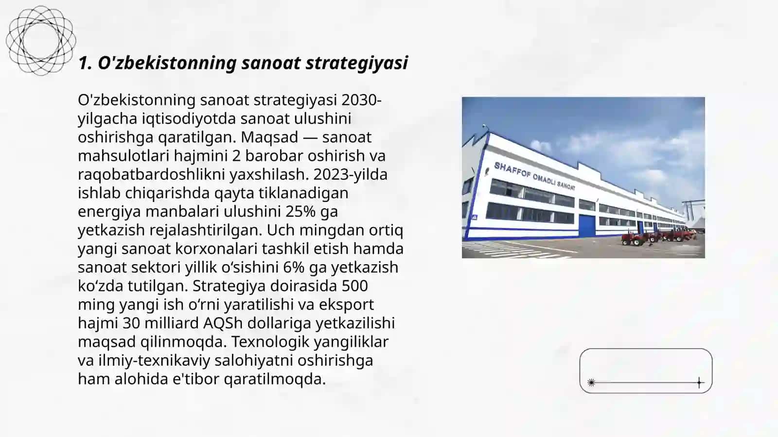 O'zbekiston Respublikasining sanoat ishlab chiqarishi 3