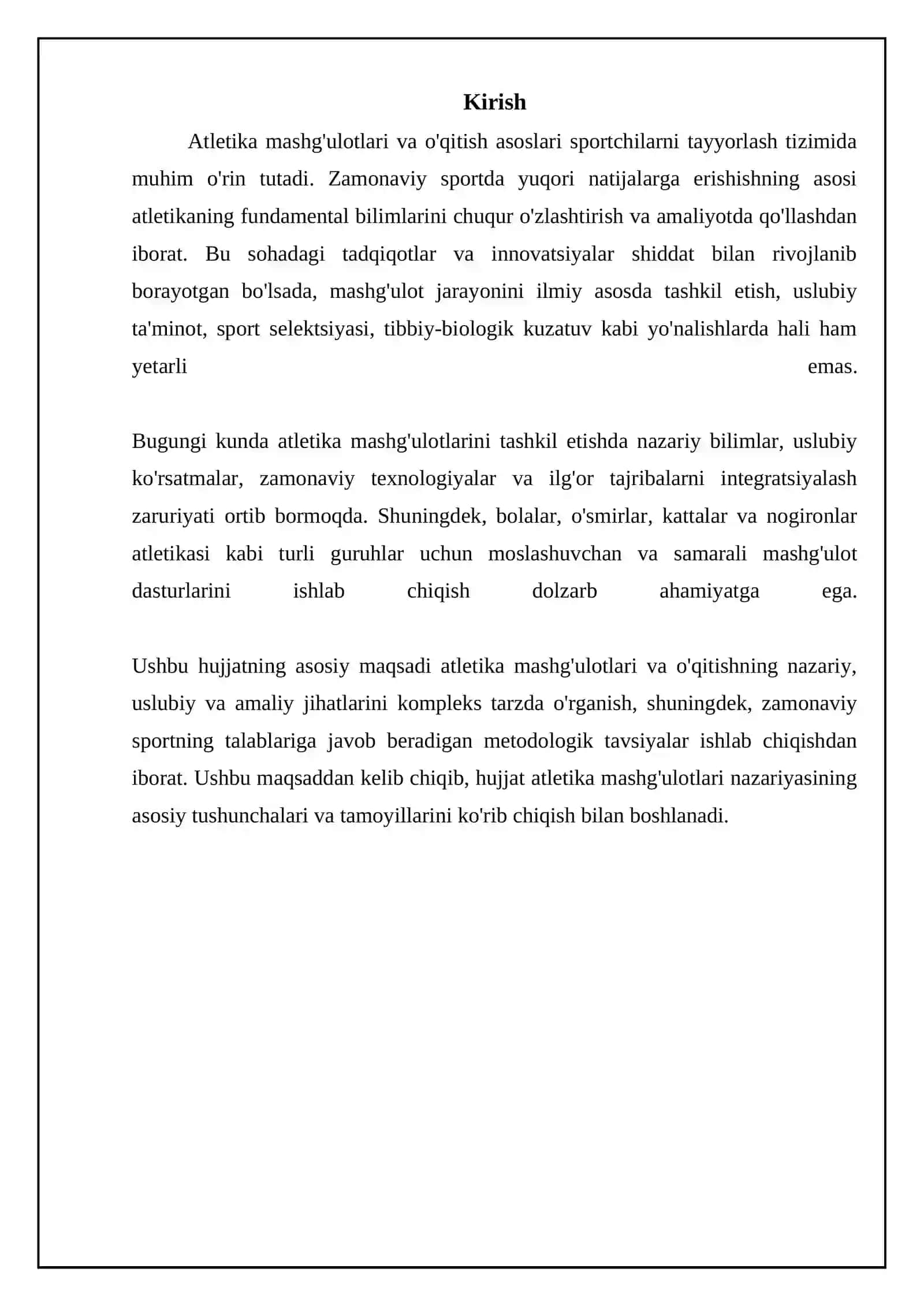 Yengil atletika bilan shugillantrish va uni orgatish asoslari 3