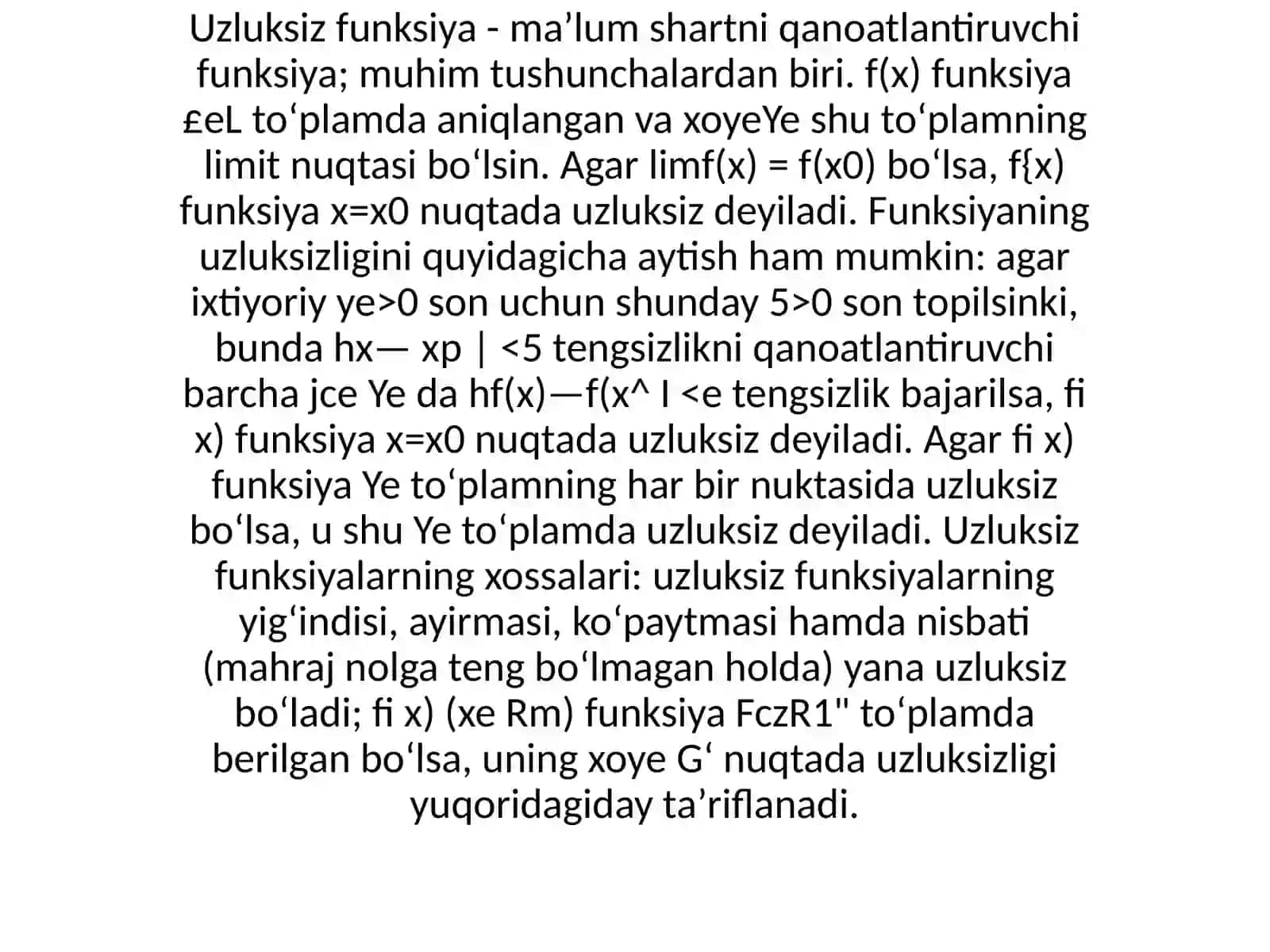 Uzluksiz funksiya 3