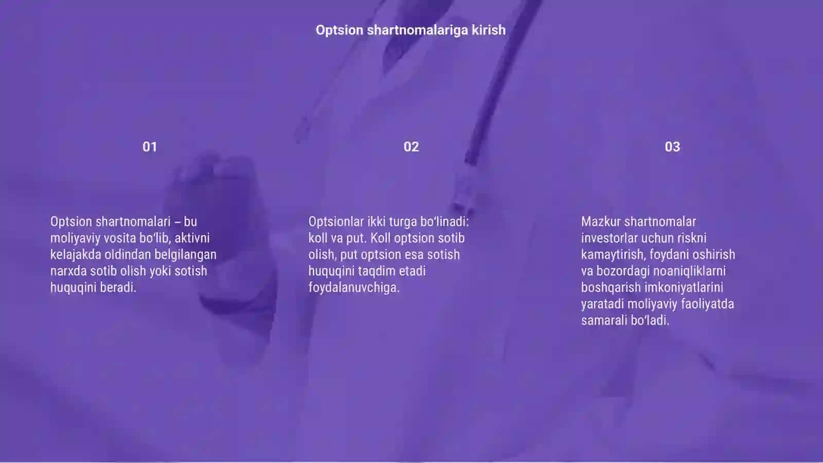 Optsion shartnomalari va ularning xususiyati 3