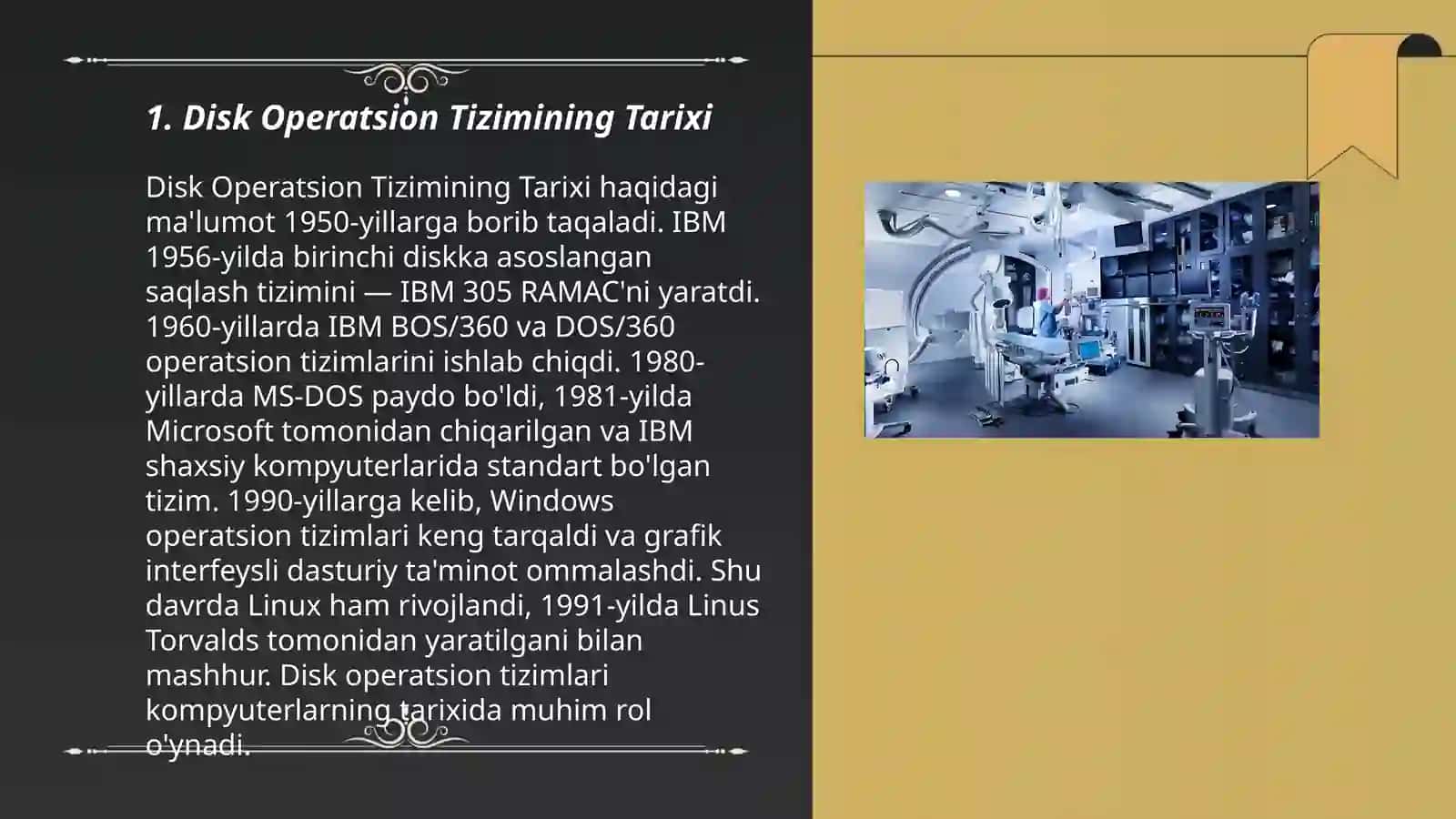 Disk Operatsion Tizimining Tarixi 3