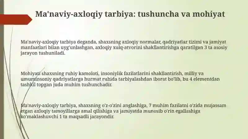 Ma'naviy-axloqiy tarbiya 3
