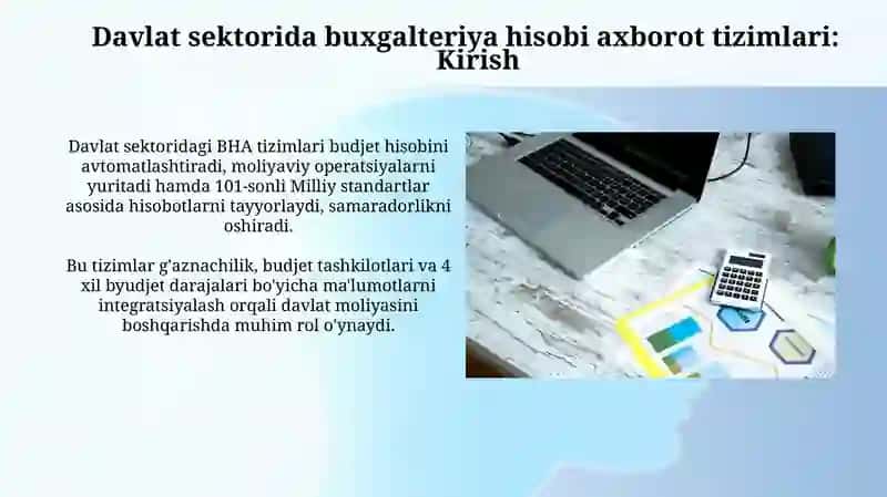 Davlat sektorida buxgalteriya hisobi axborot tizimlari 3