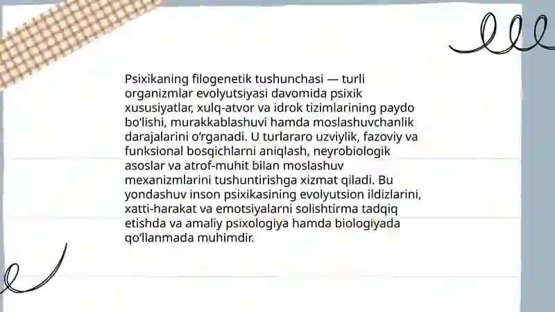 Psixikaning filogenetik taraqqiyoti 3