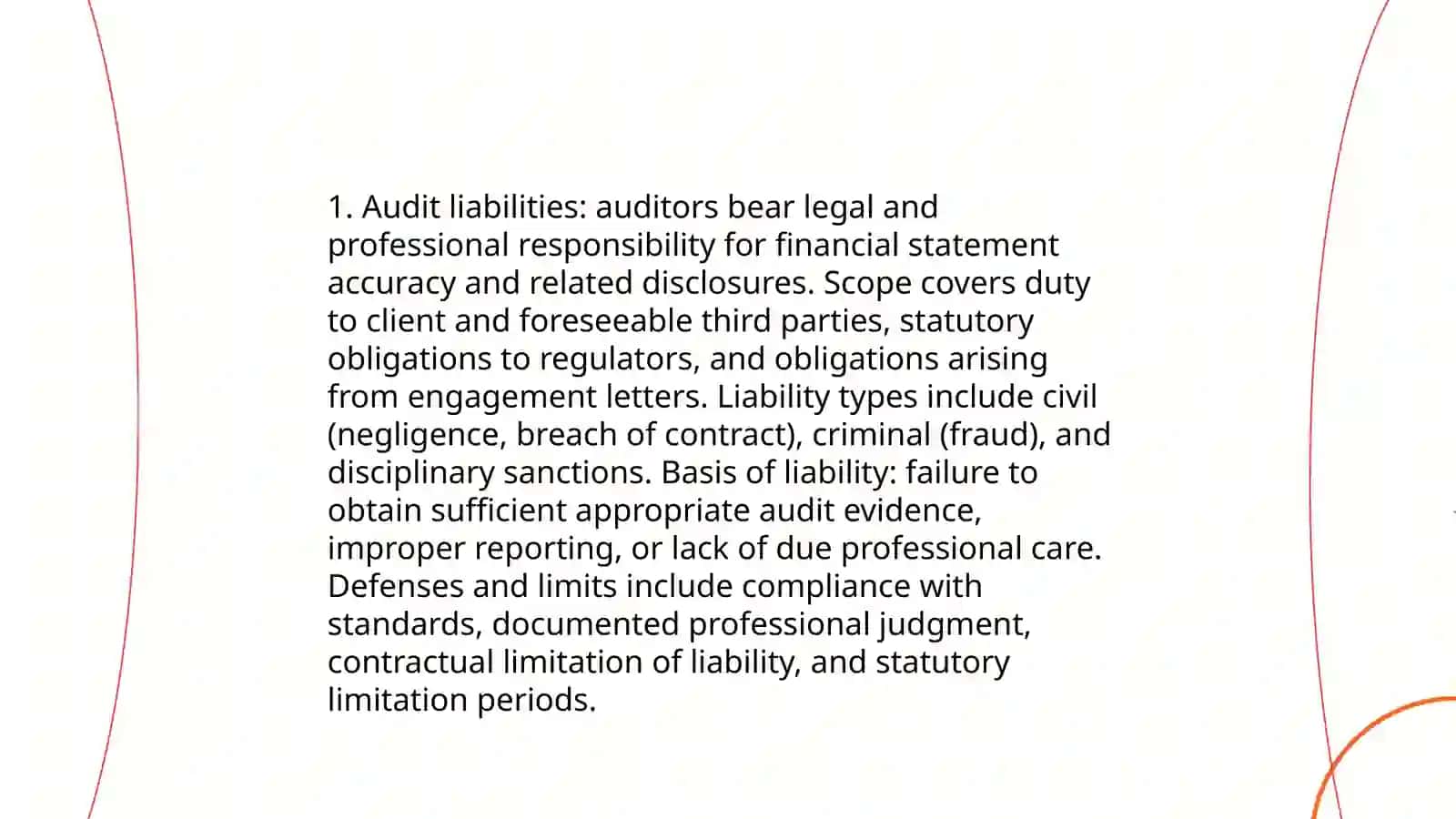 Audit liabilities 3