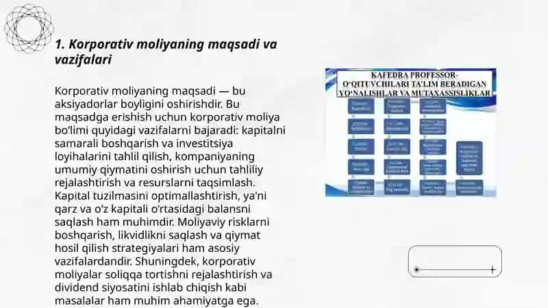 Korporativ moliyada samaradorlik tahlili 3
