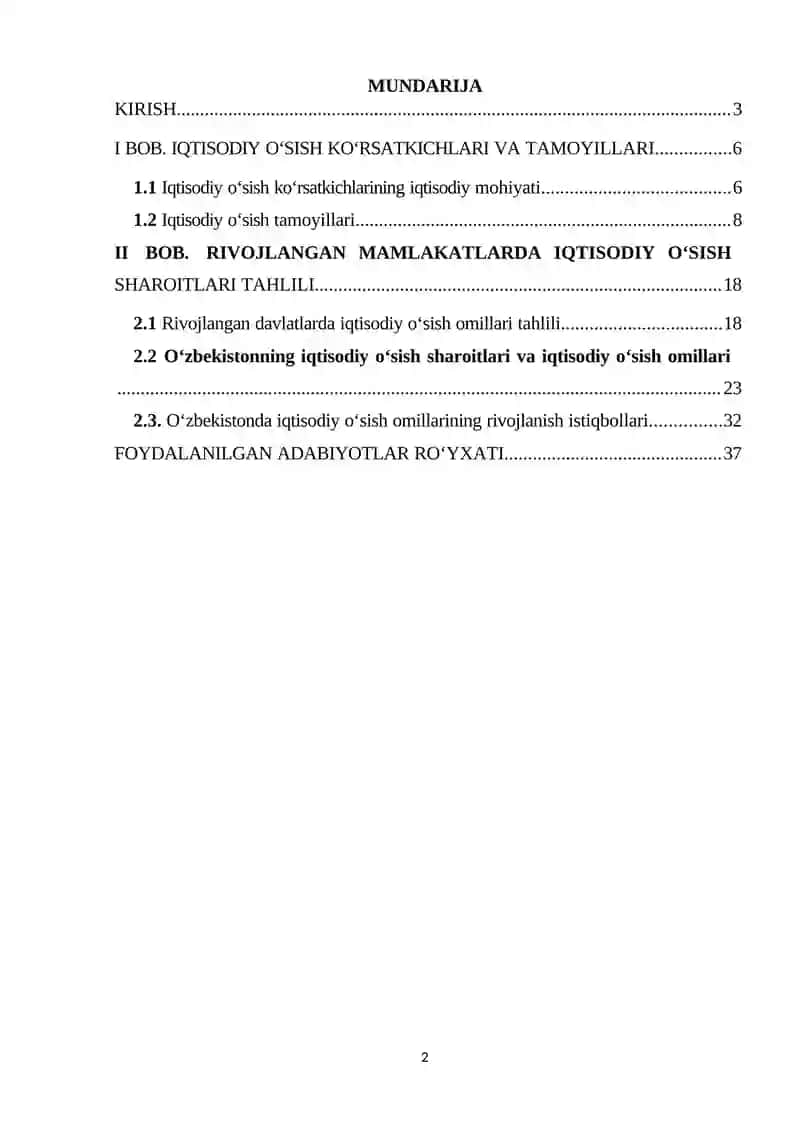 IQTISODIY O'SISH SHART SHAROITLARI 3