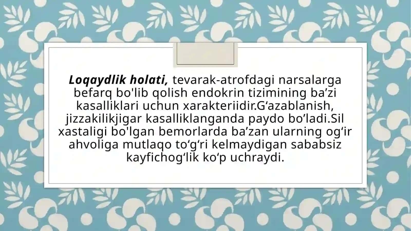 Shaxs muommolari xarakter mijoz tushunchalari 3