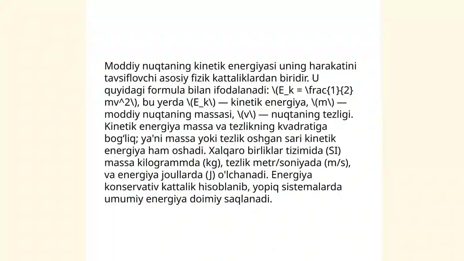 Moddiy nuqtaning aylanma bo’ylab harakati 3