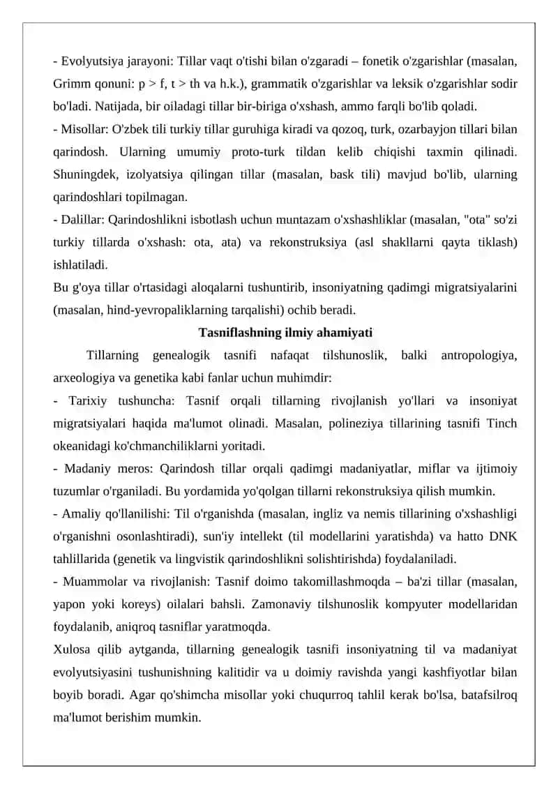 Tillarning genealogik tasnifi 3