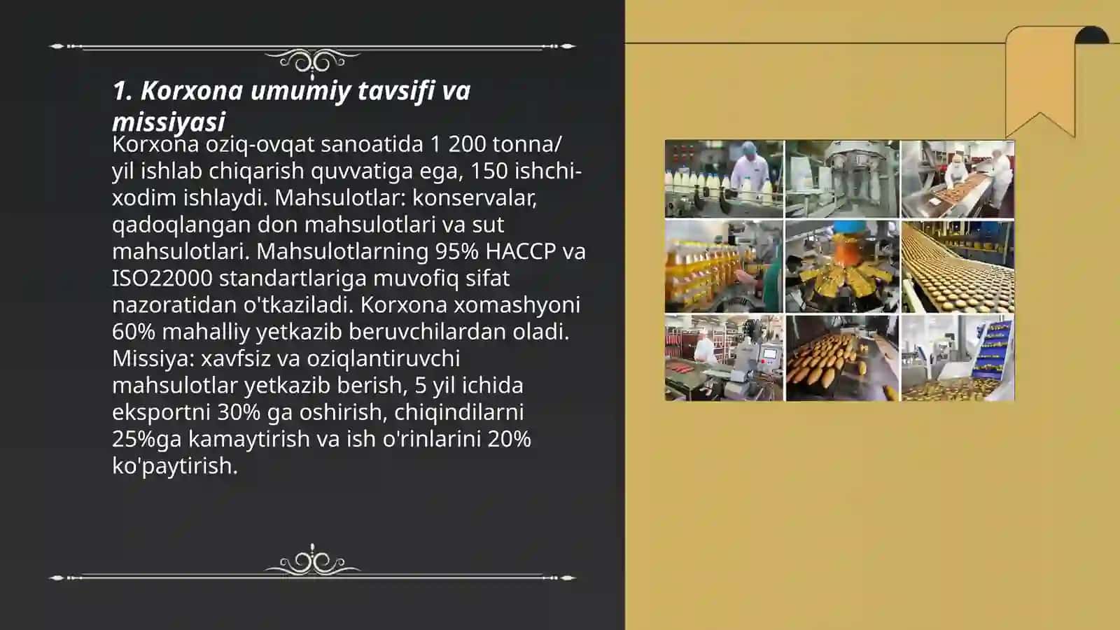 Oziq-ovqat sanoati korxonasining bosh rejasi 3