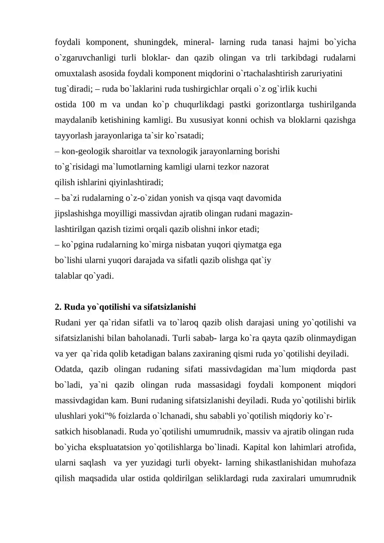 Rudani qazib olish jarayonlari 3