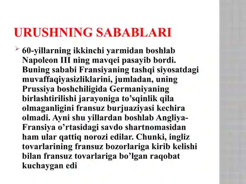 XIX asrning oʻxirgi va XX asrning boshlarida xalqaro munosabatlar 3