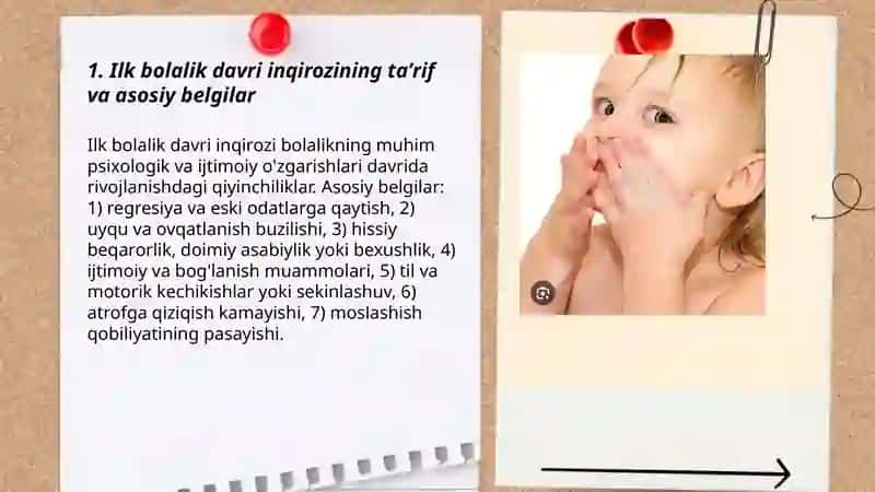 Ilk bolalik davri inqirozi 3