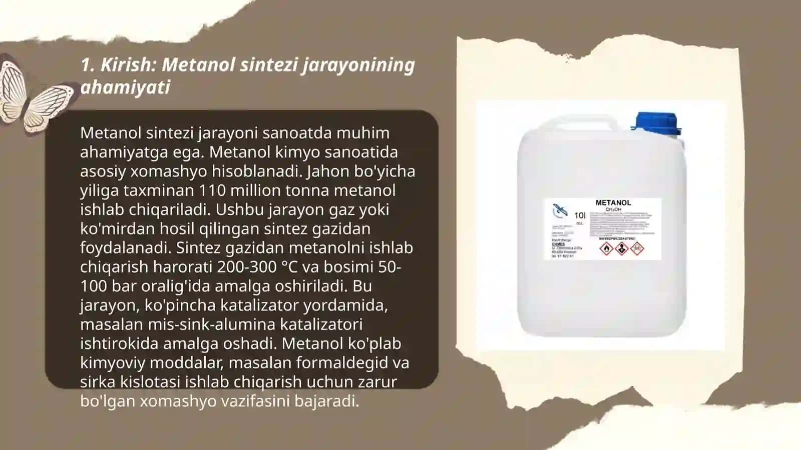 Metanol sintez qilish kinetikasi 3
