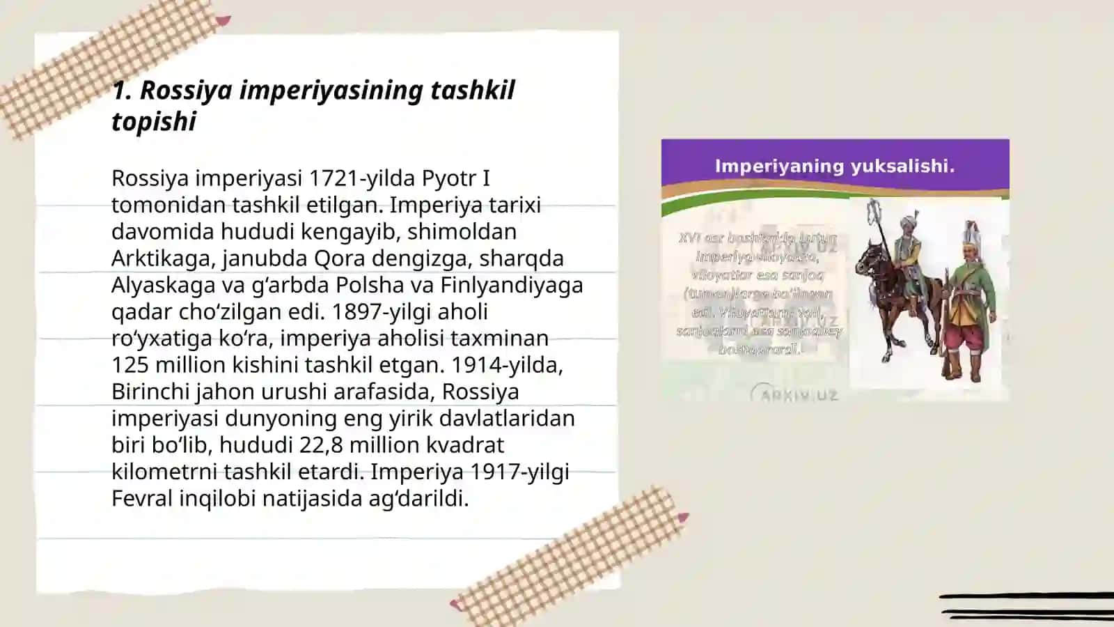 16 18- asrlarda Rossiya imperiyasi 3