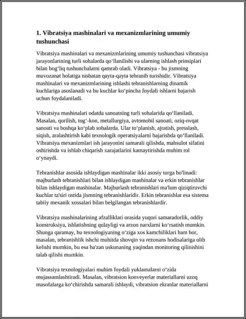 VIBRATSIYA MASHINALARI VA MEXANIZMLARI 3
