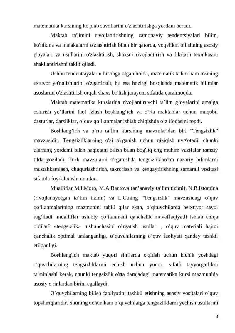 Tenglik va tengsizliklar 3