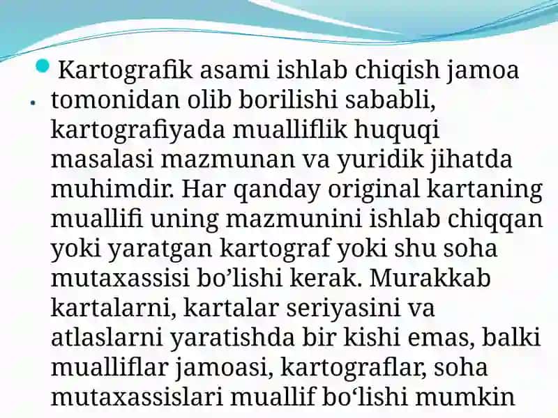 Kartografiyada mualliflik huquqi 3