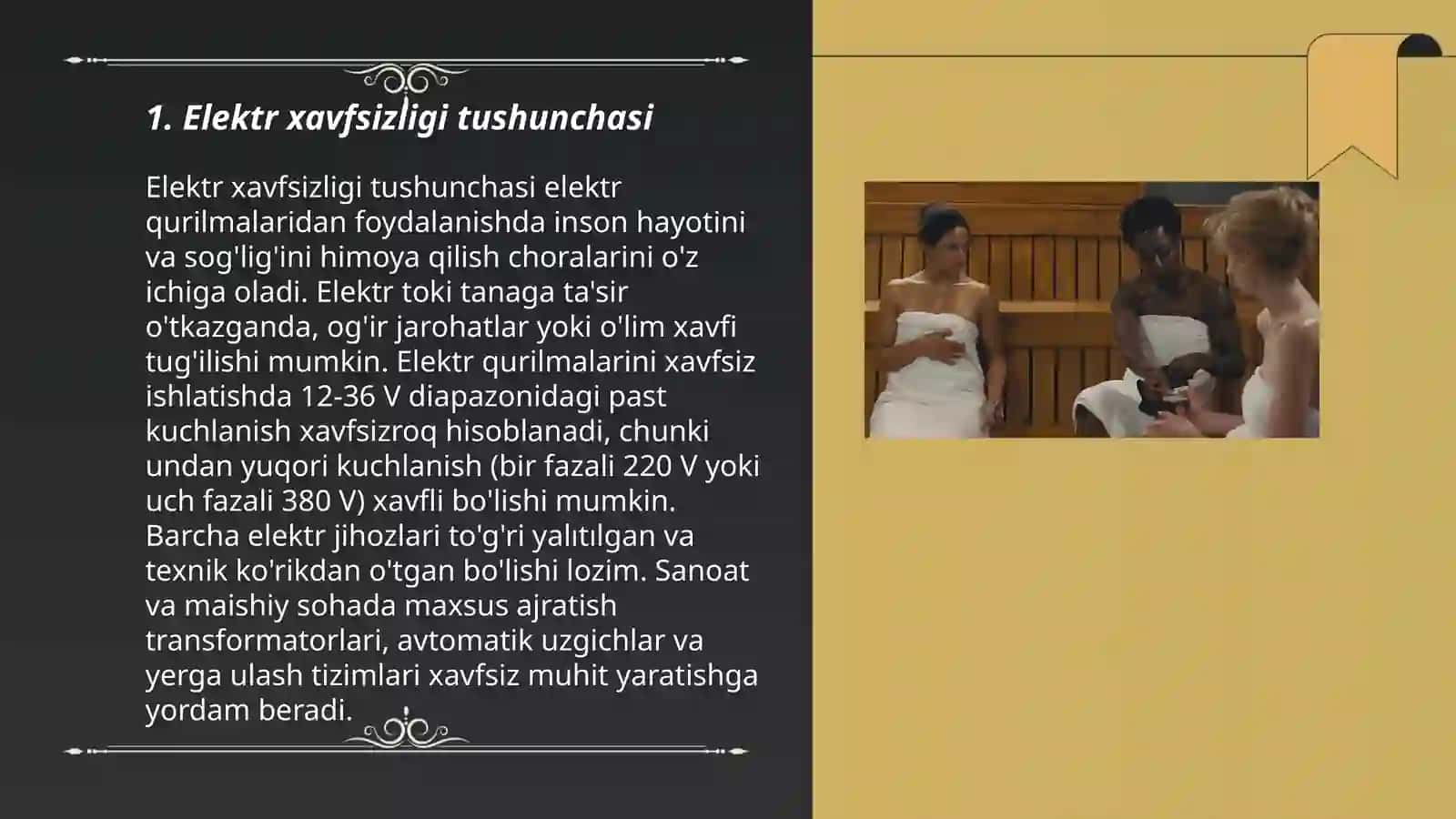 Elektr xavfsizligi tushunchasi 3
